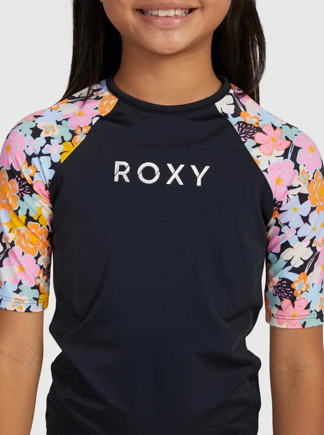 Girls 6-16 Above The Limits Short Sleeve Rash Vest - Beachin Surf