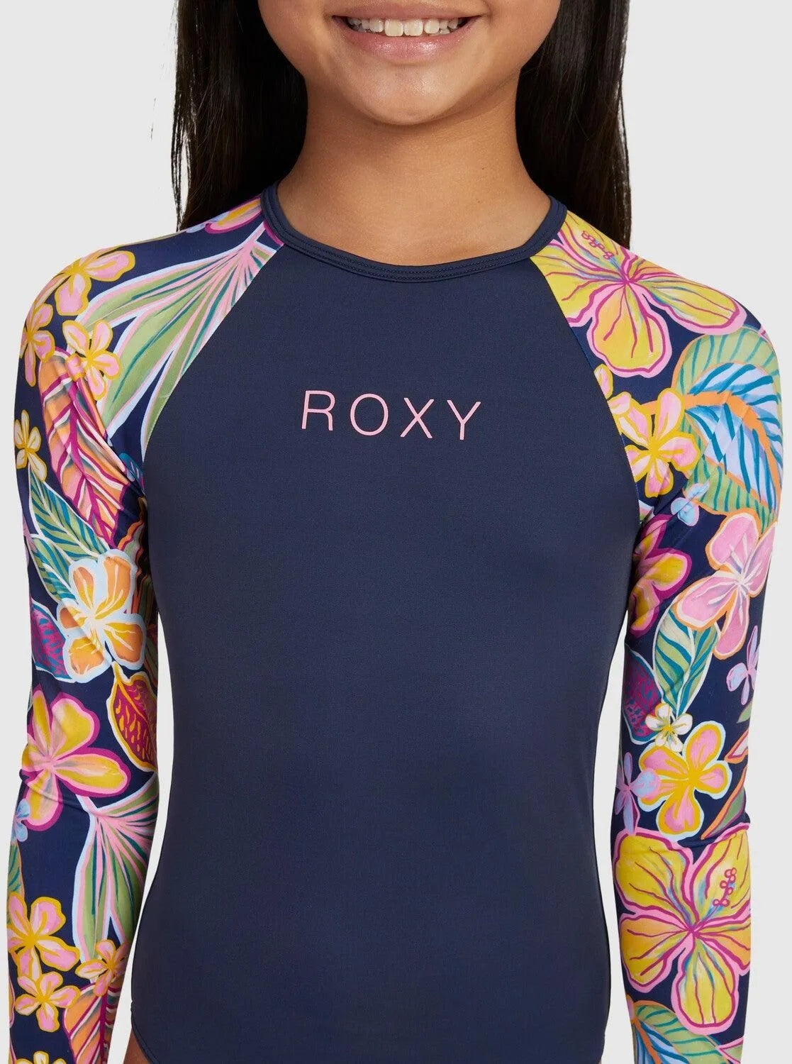 Girls 6-16 Paradise Trip Long Sleeve One-Piece Rashguard - Beachin Surf