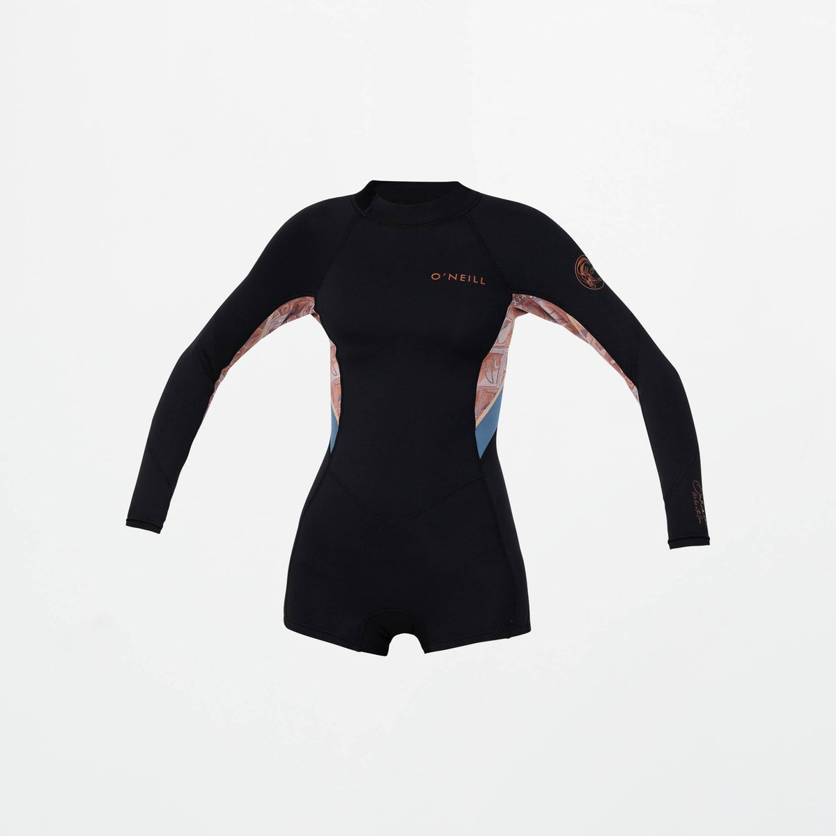 O'Neill Girls Bahia 2mm Long Sleeve Mid Spring Suit Tangerine Tile