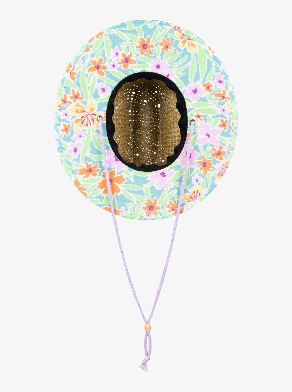 Girls Pina To My Colada Straw Sun Hat - Beachin Surf