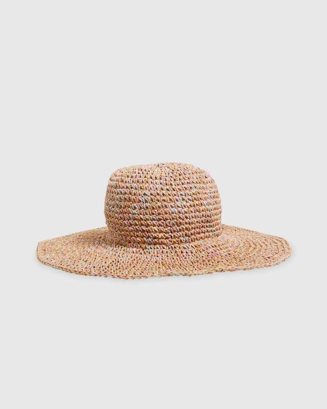 Girls Rainbow Straw Hat