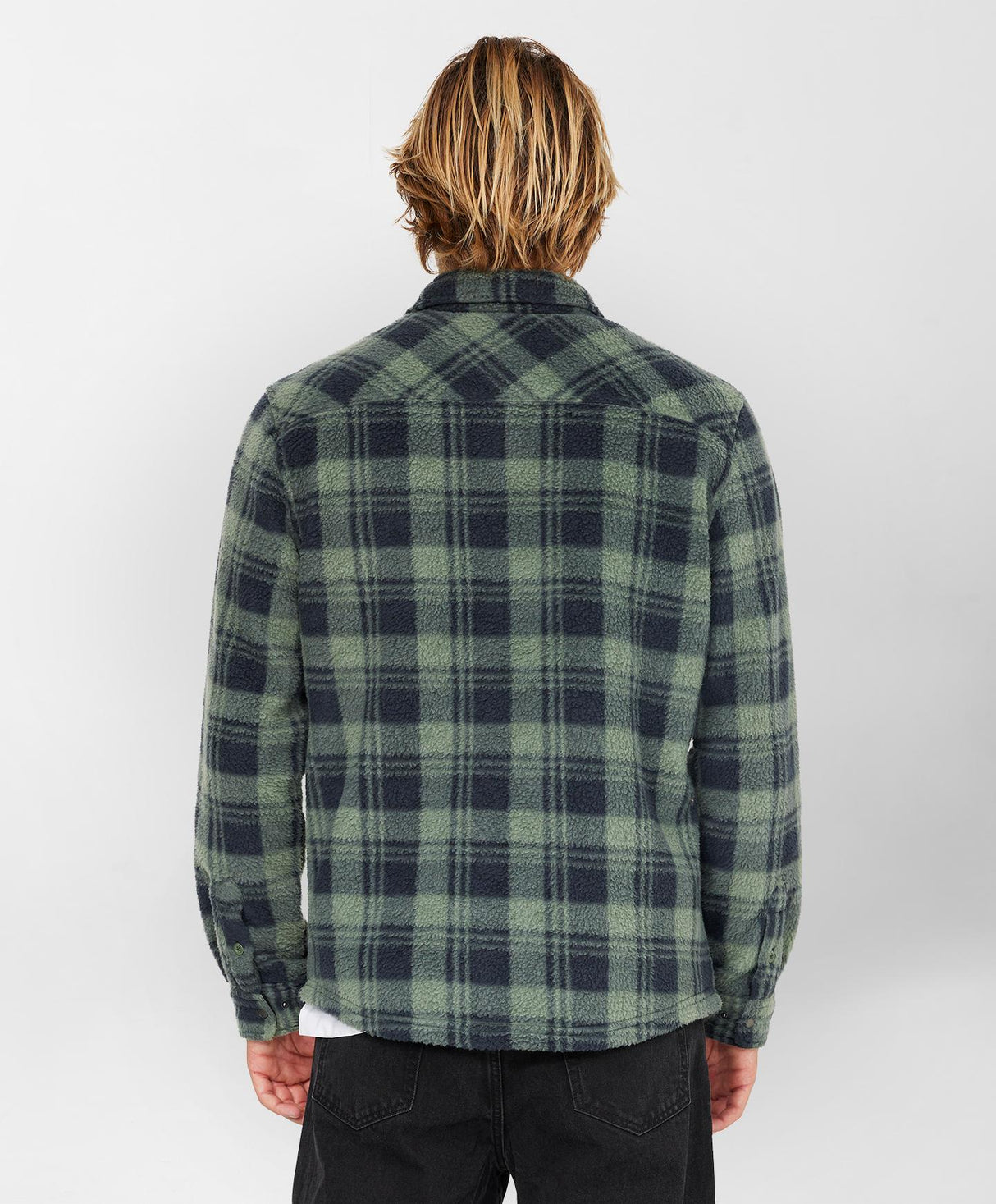 Glacier Plaid High Pile Superfleece - Beachin Surf