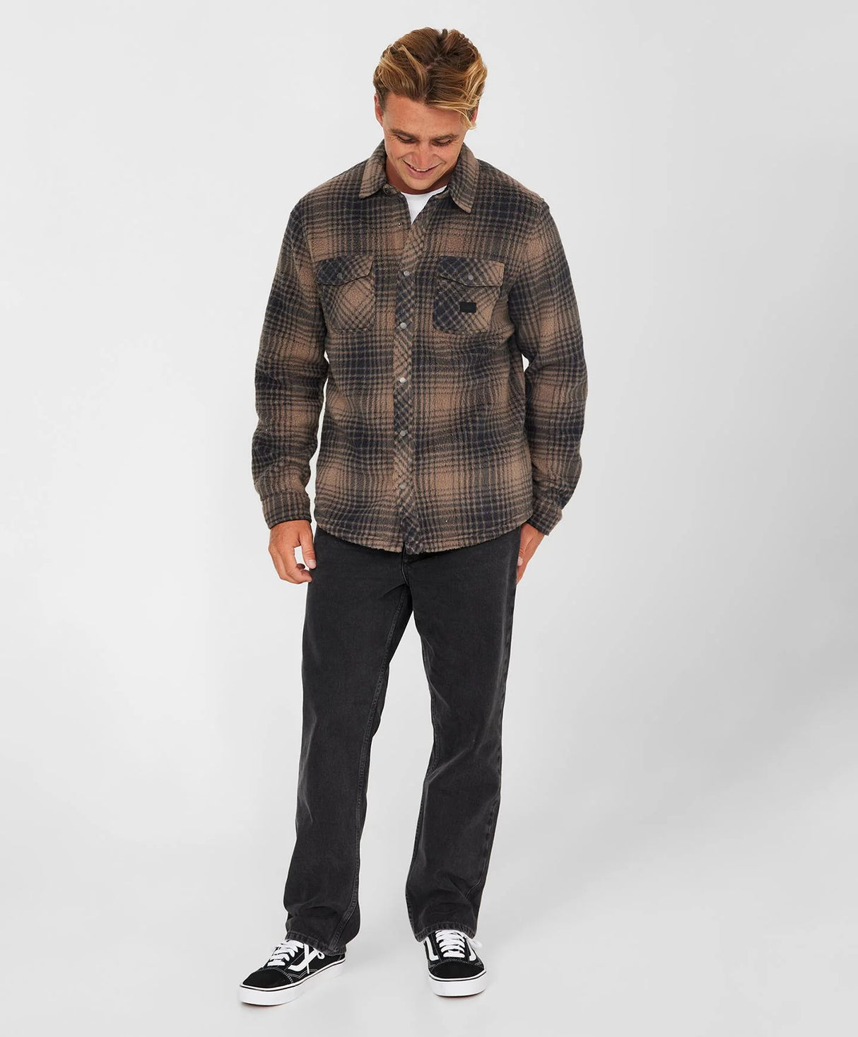 Glacier Plaid High Pile Superfleece - Beachin Surf