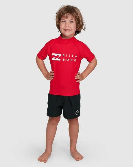 Groms Union Relaxed Fit Ss Rash Vest - Beachin Surf