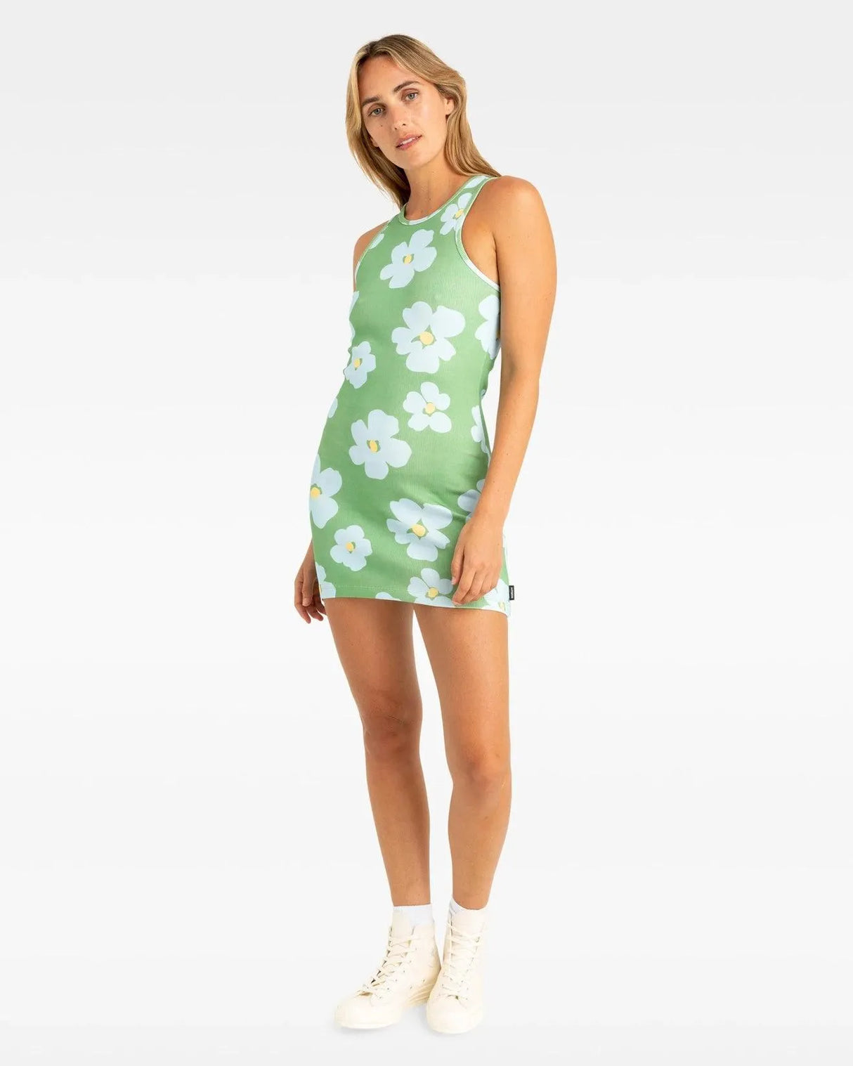 Harmony Rib Mini Dress - Beachin Surf