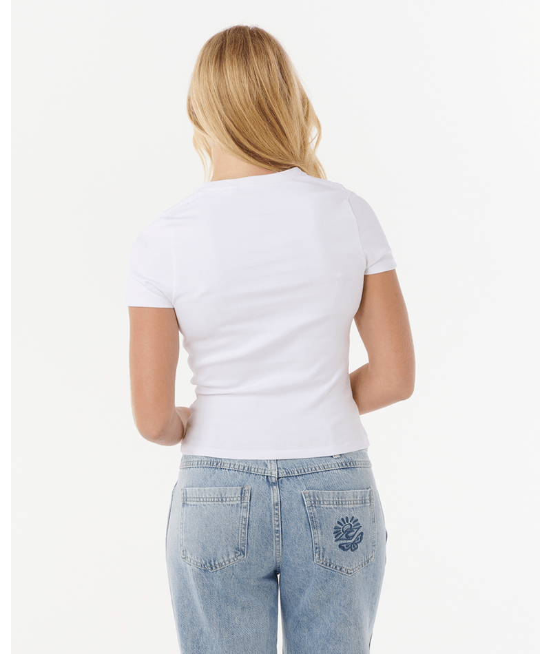 Hibiscus Fitted Tee - Beachin Surf