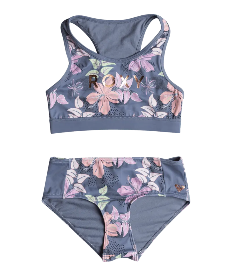 Hidden Garden Crop Top Set - Beachin Surf