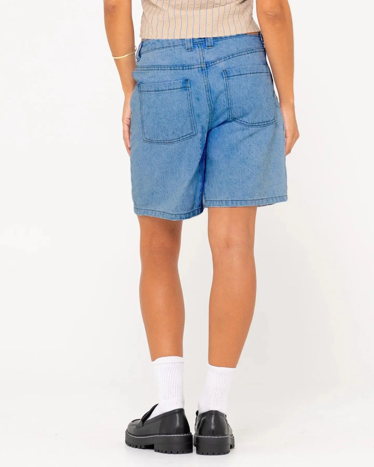 High Volume 18 Inch Denim Jort