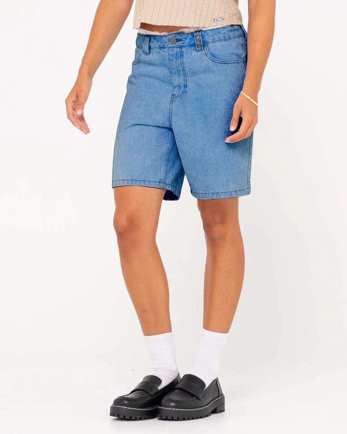 High Volume 18 Inch Denim Jort