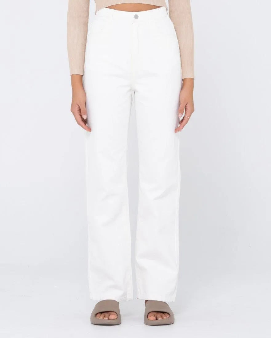 High Waisted Wide Straight Leg Jean - Beachin Surf