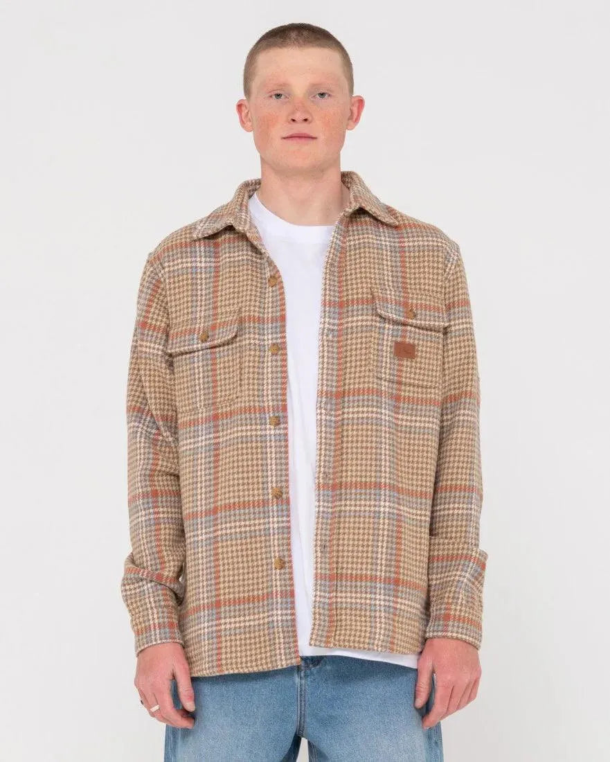 Houndstooth Overshirt - Beachin Surf