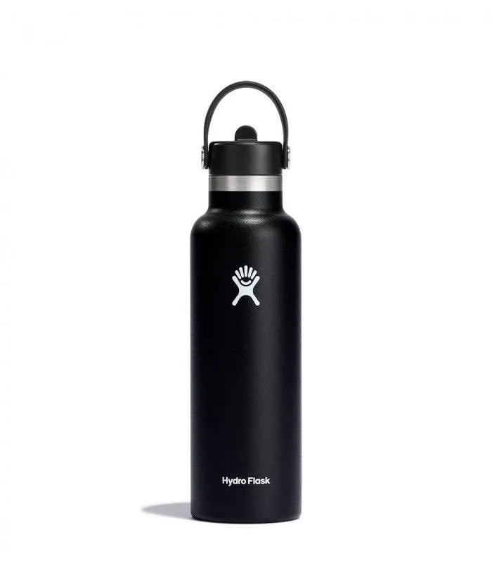 Hydro Flask 21Oz Flex Straw Cap Bottle - Black - Beachin Surf