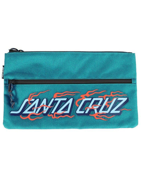 Inferno Strip Santa Cruz Boys Dual Zip Pencil Case | SANTA CRUZ | Beachin Surf