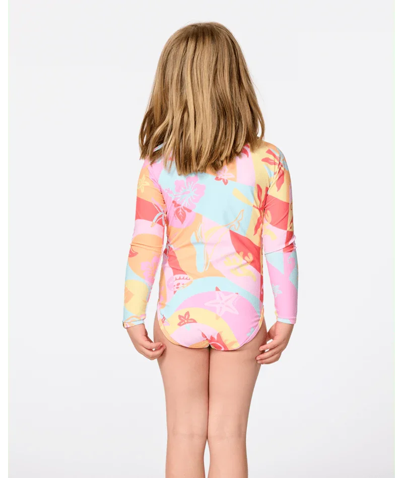 Island Days Long Sleeve Surf Suit Swimsuit - Girls (1-8 years)