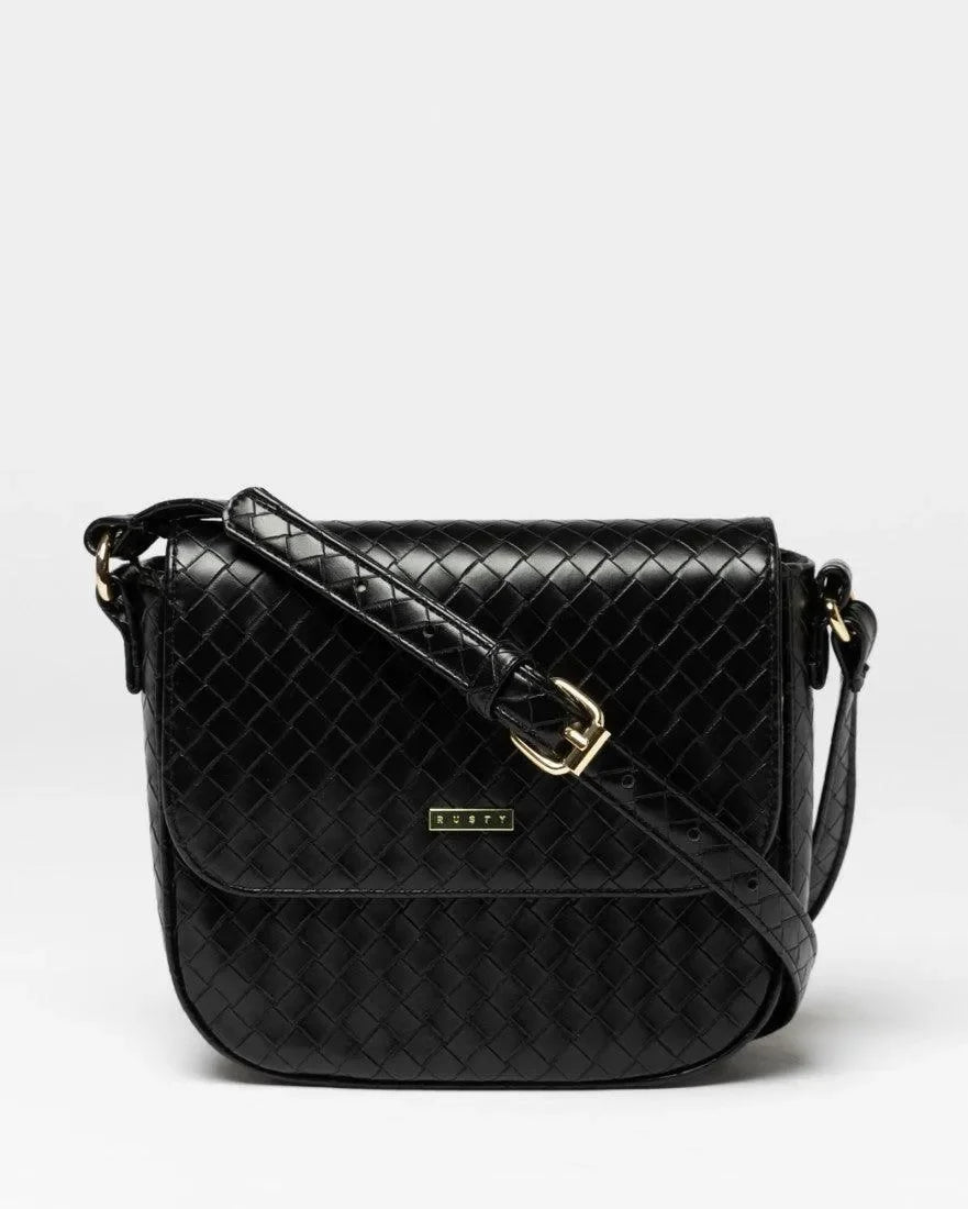 Judah Woven Crossbody Bag