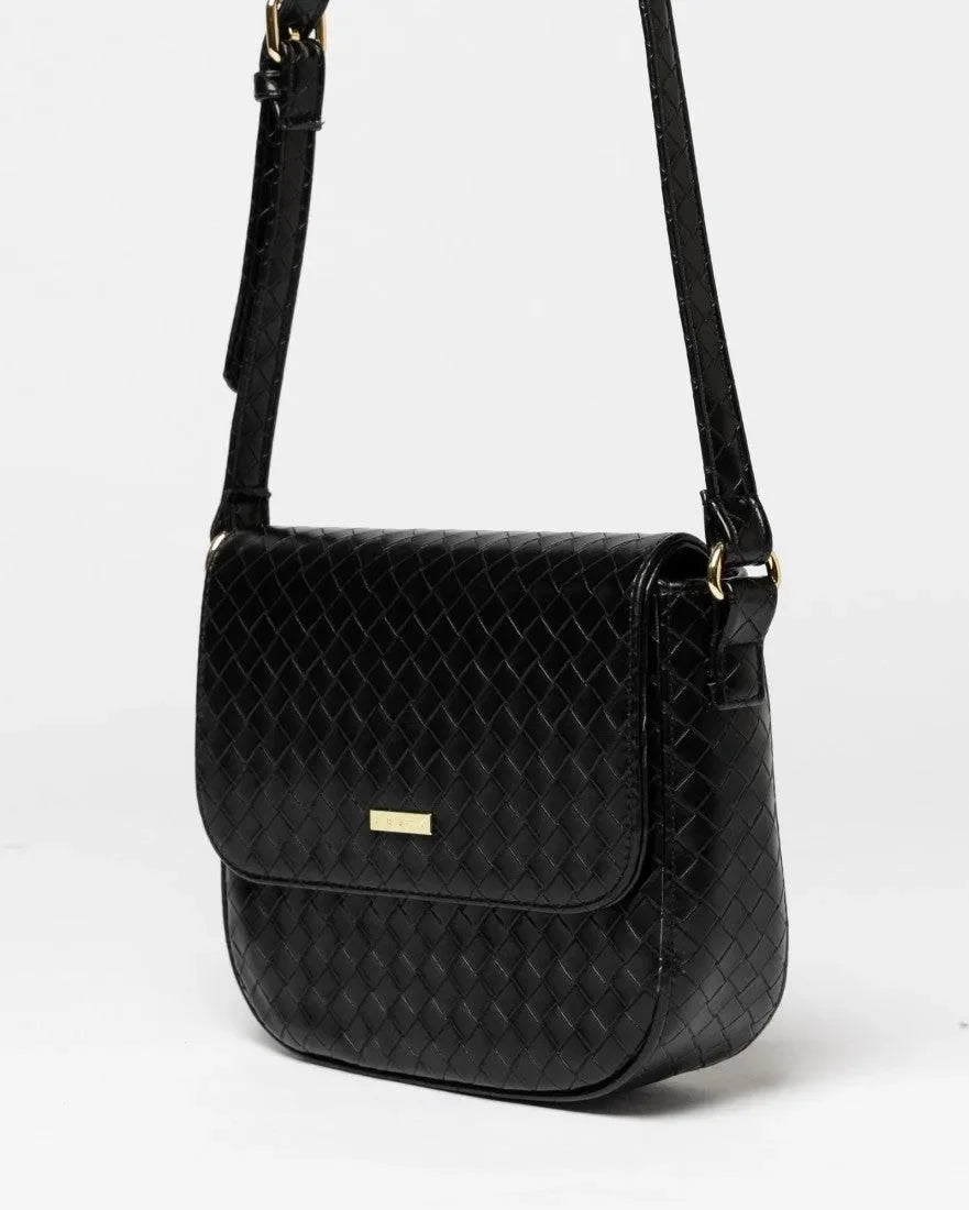 Judah Woven Crossbody Bag