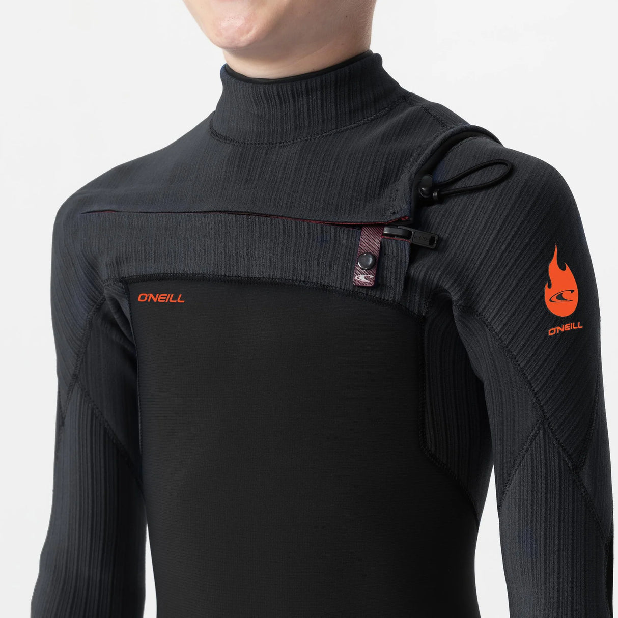 kids-hyperfire-3-2mm-steamer-chest-zip-black_5522oa-002_06s - Beachin Surf