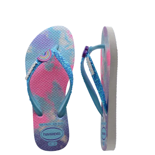 Kids Slim Glitter Ii Thongs - Beachin Surf