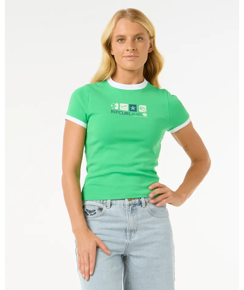 Las Dalias Fitted Tee - Beachin Surf