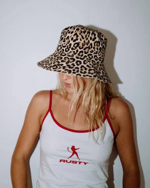 Lennie Leopard Reversible Bucket Hat