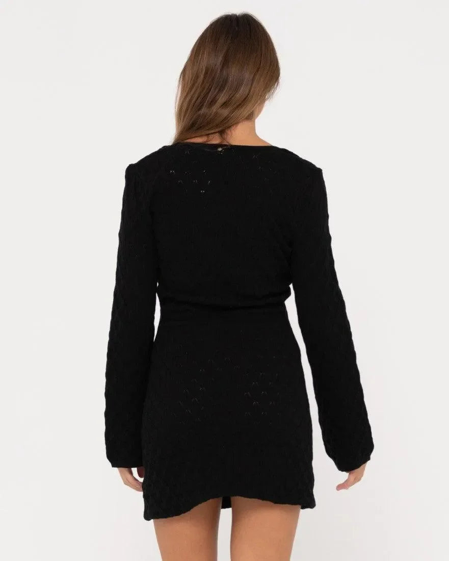 Leo Long Sleeve Knit Mini Dress