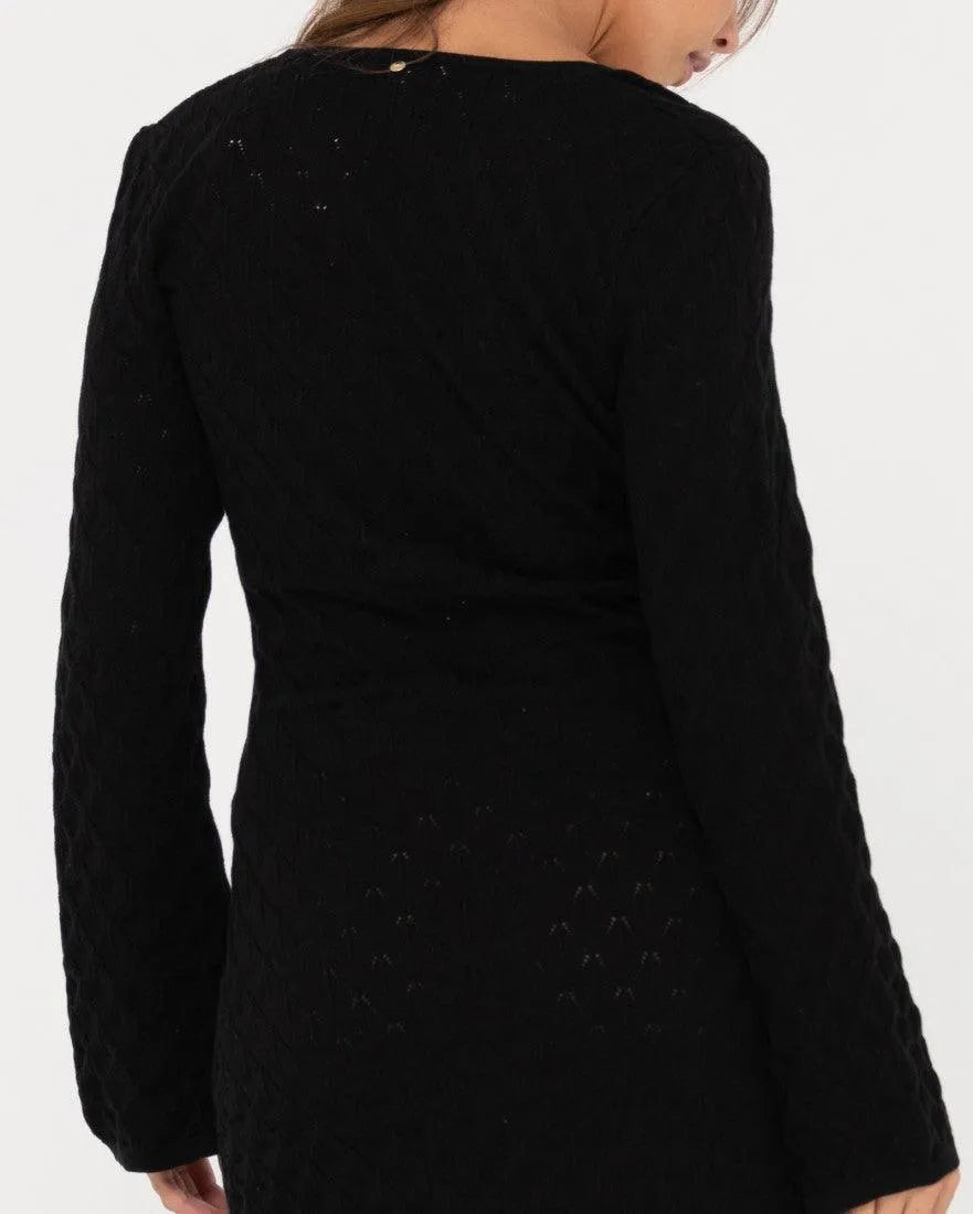 Leo Long Sleeve Knit Mini Dress - Beachin Surf