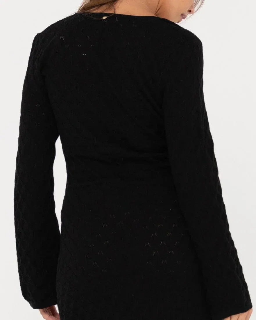 Leo Long Sleeve Knit Mini Dress