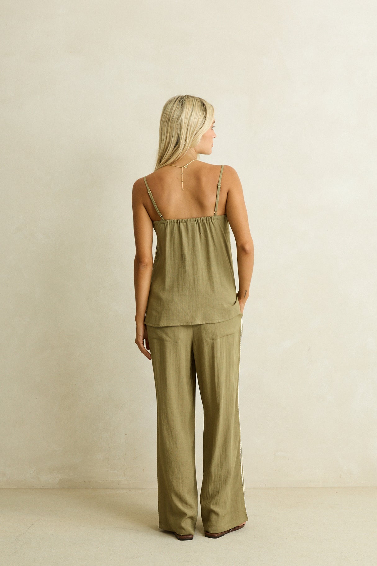 Linen Lace Trackpant