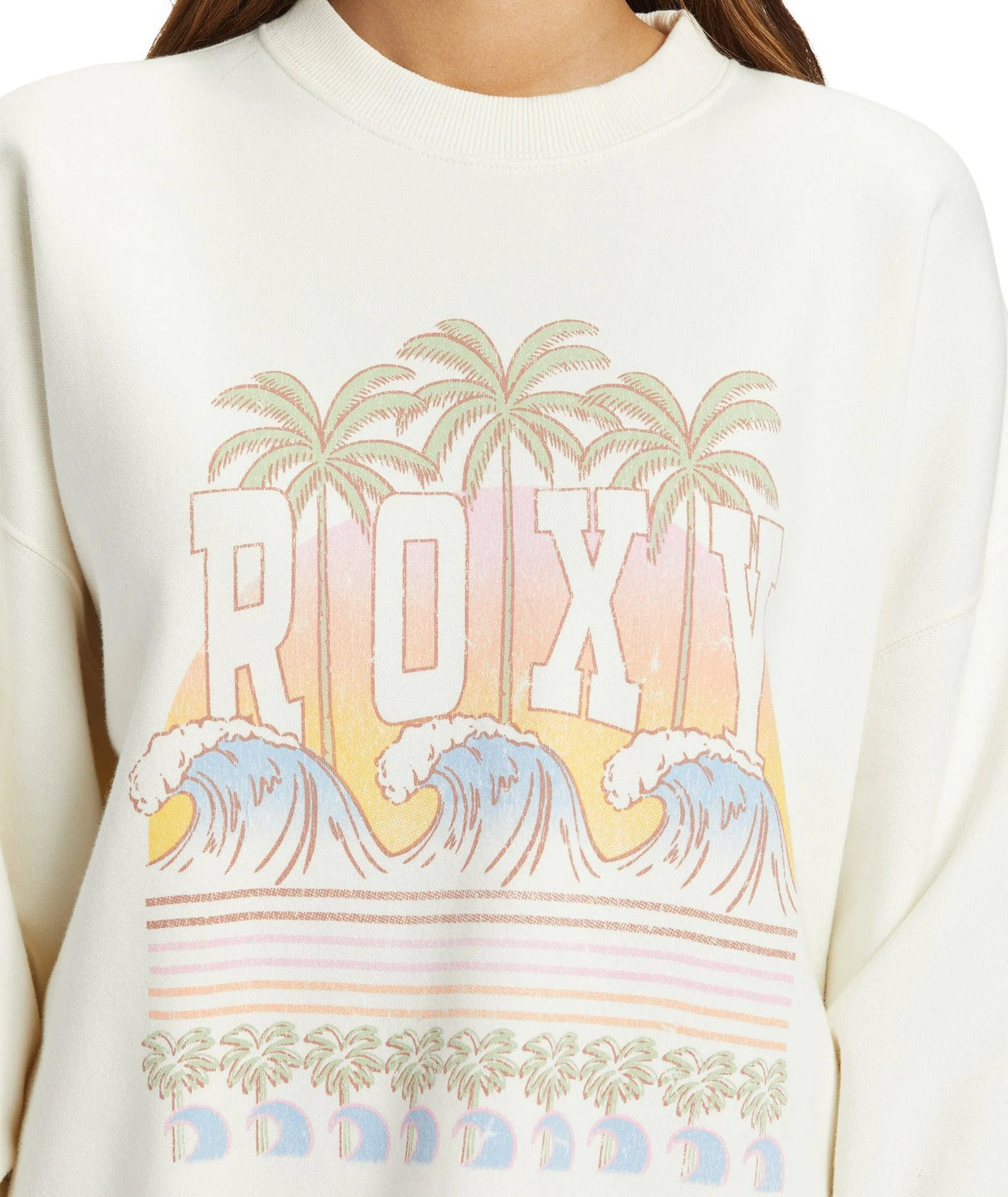 Lineup Oversized Crew Pullover Sweatshirt - Beachin Surf