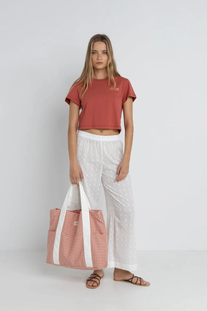 Lola Check Tote Bag - Beachin Surf
