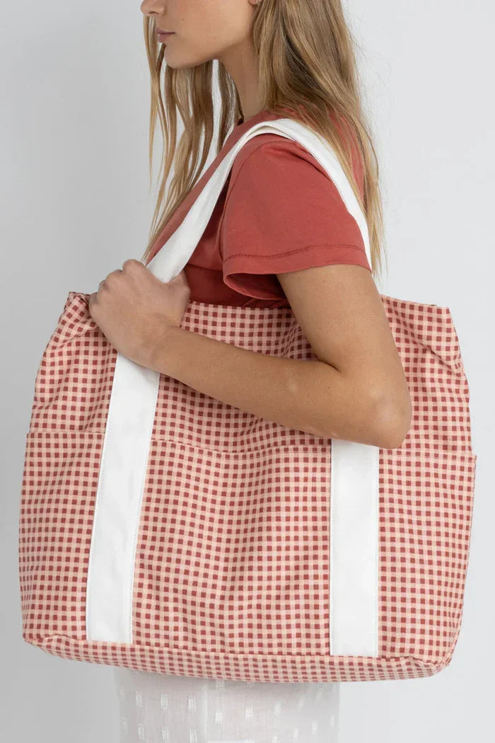 Lola Check Tote Bag