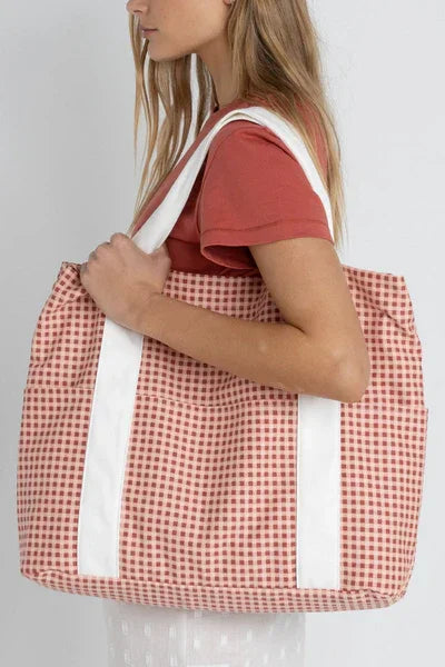 Lola Check Tote Bag