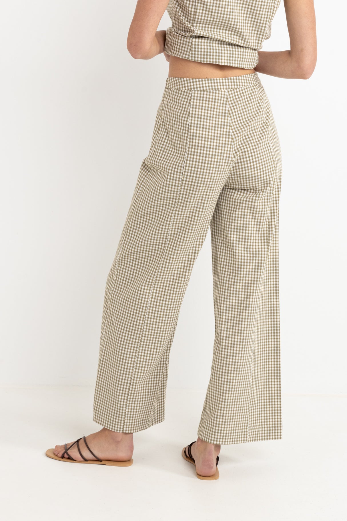 Lola Check Wide Leg Pant