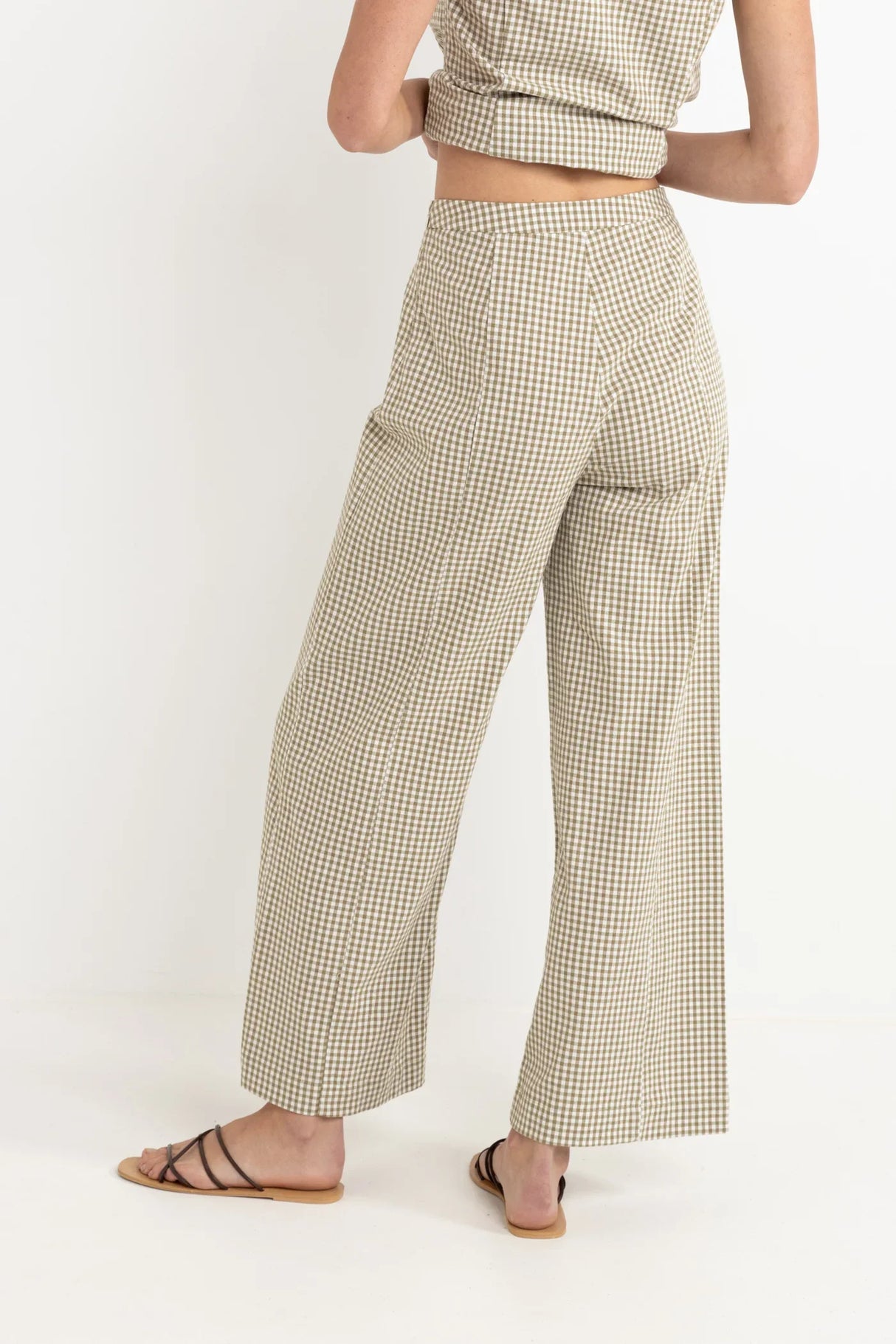 Lola Check Wide Leg Pant