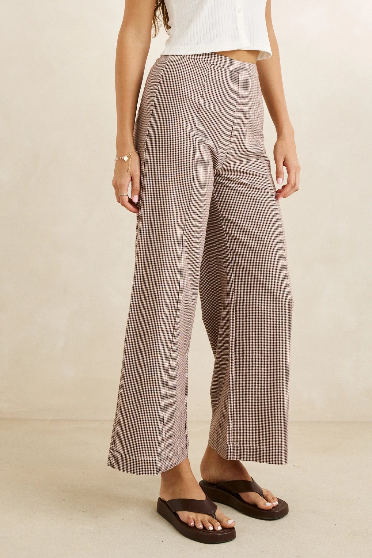 london-check-wide-leg-pant-cho-0726W-PA03-CHO-2_1 - Beachin Surf