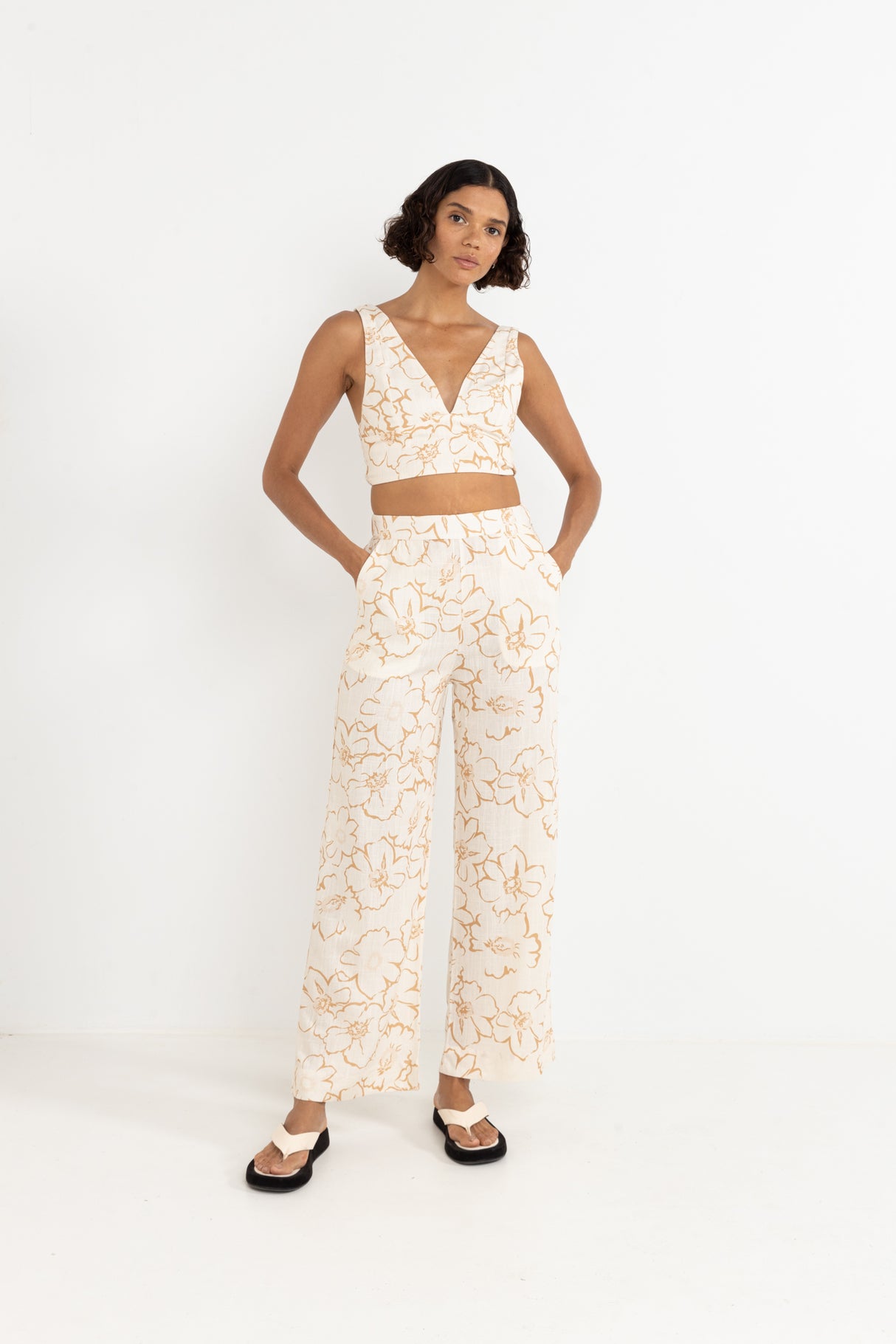 Lulu Floral Wide Leg Pant