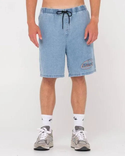 Manila Folder Denim Elastic Short - Beachin Surf