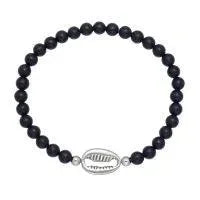 matte-blk-bracelet-w-cowrie-shell-component-beachin-surf-45698 - Beachin Surf