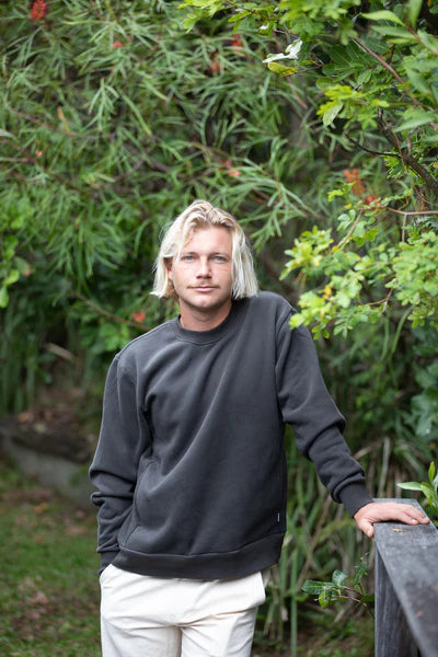 Mens Classic Fleece Crew - Beachin Surf