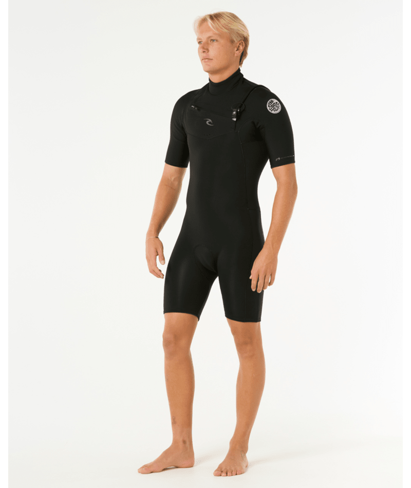 Mens Dawn Patrol 2/2 Chest Zip Springsuit - Beachin Surf
