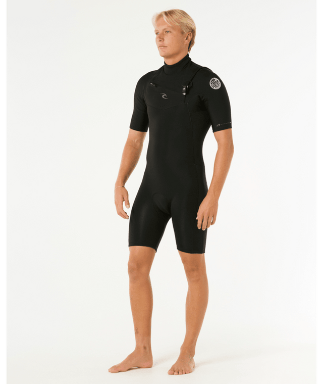 Mens Dawn Patrol 2/2 Chest Zip Springsuit - Beachin Surf