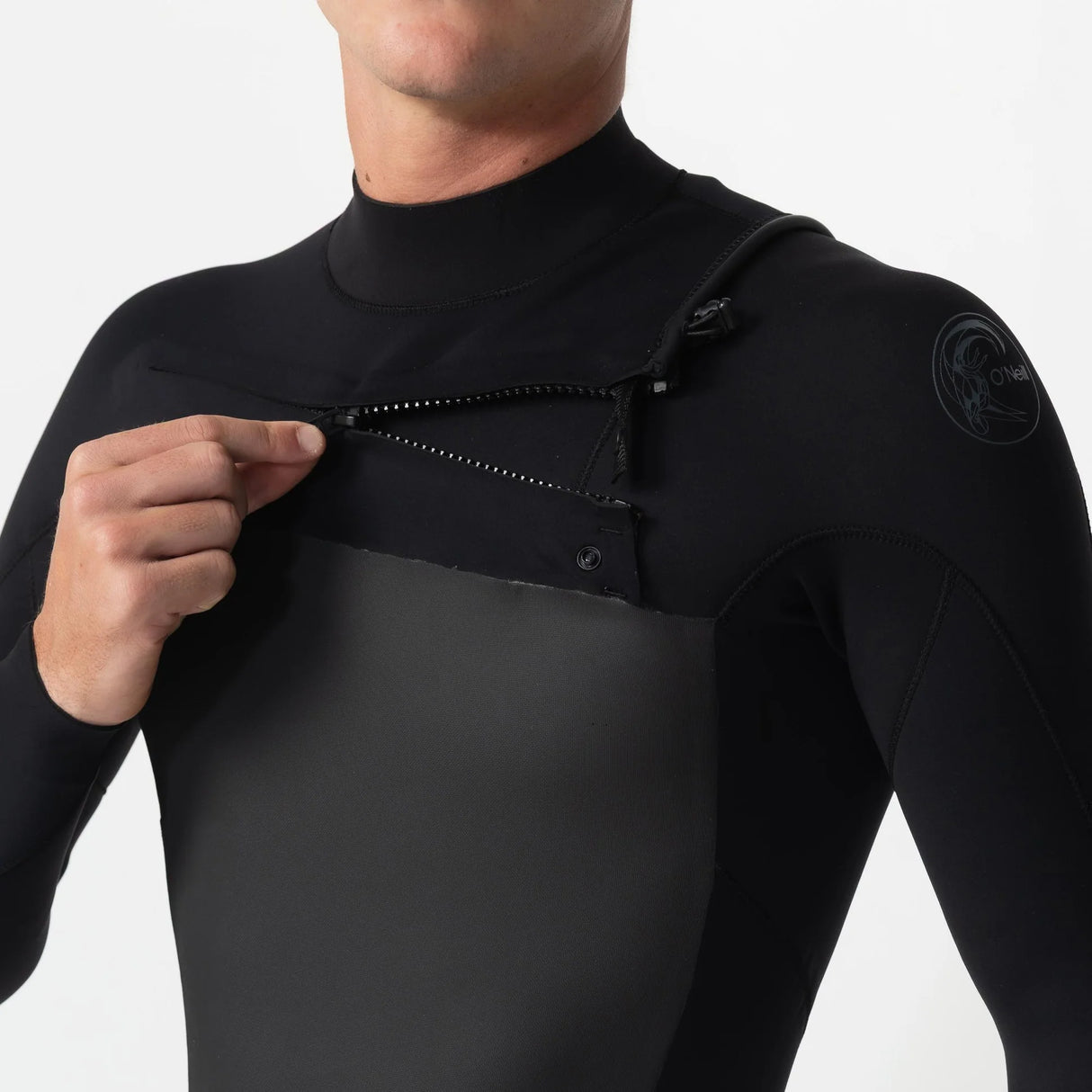 mens-defender-3-2mm-steamer-chest-zip-black_wst6c1ma-002_06 - Beachin Surf