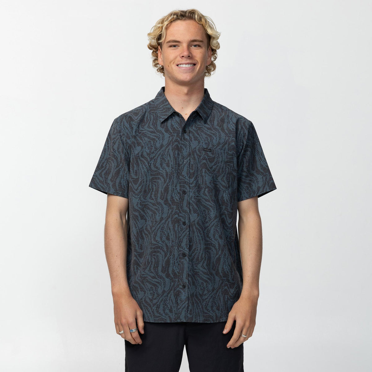 O'Neill TRVLR Traverse Standard Shirt Dark Shadow