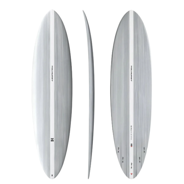 Mid 6- Thunderbolt Red - Candy White - Beachin Surf