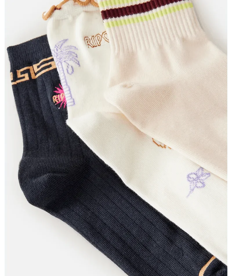 mixed-socks-3-pk-beachin-surf-69034 - Beachin Surf