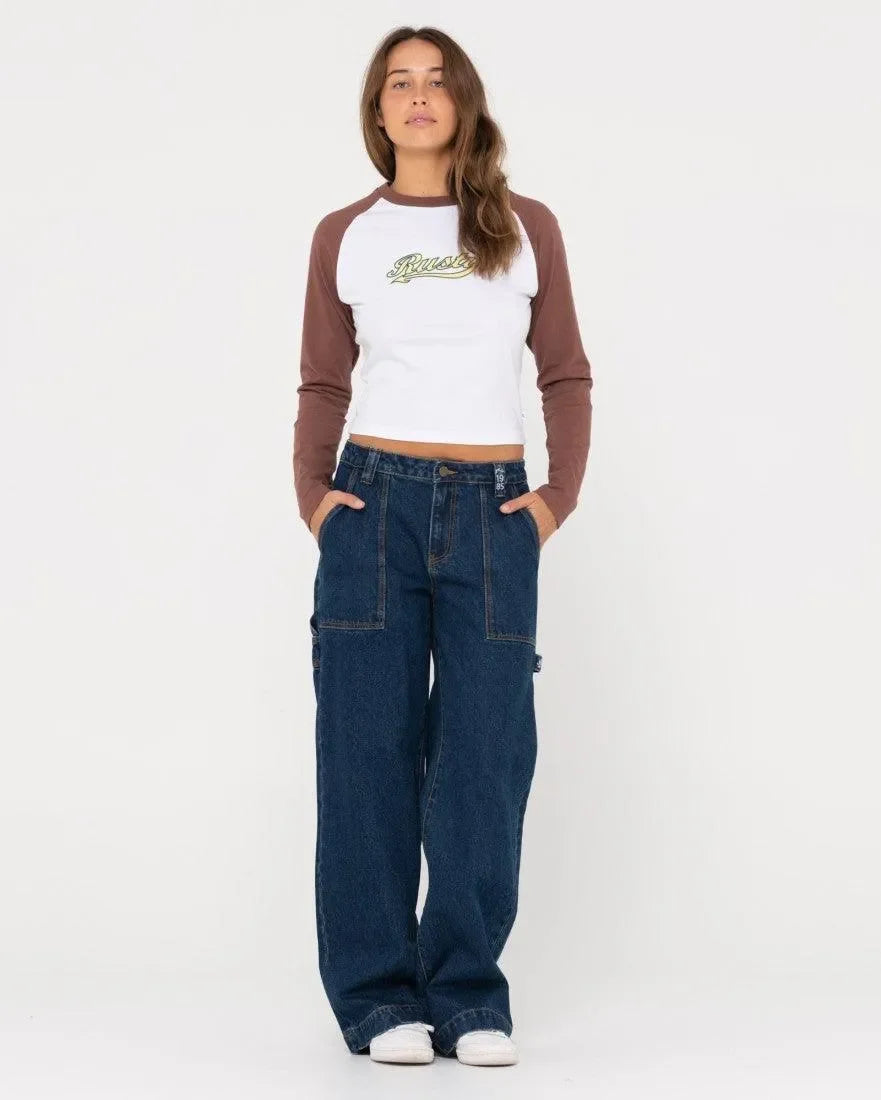 Norty Long Sleeve Raglan Baby Tee