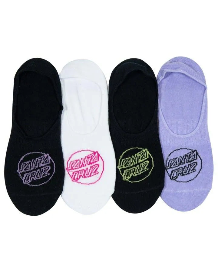 Opus Dot Santa Cruz Women'S No Show Socks (5 Pack) - Beachin Surf