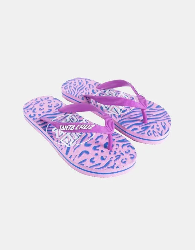 Opus Dot Zebra Marble All Over Thongs - Teens - Beachin Surf