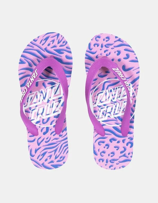Opus Dot Zebra Marble All Over Thongs - Teens - Beachin Surf