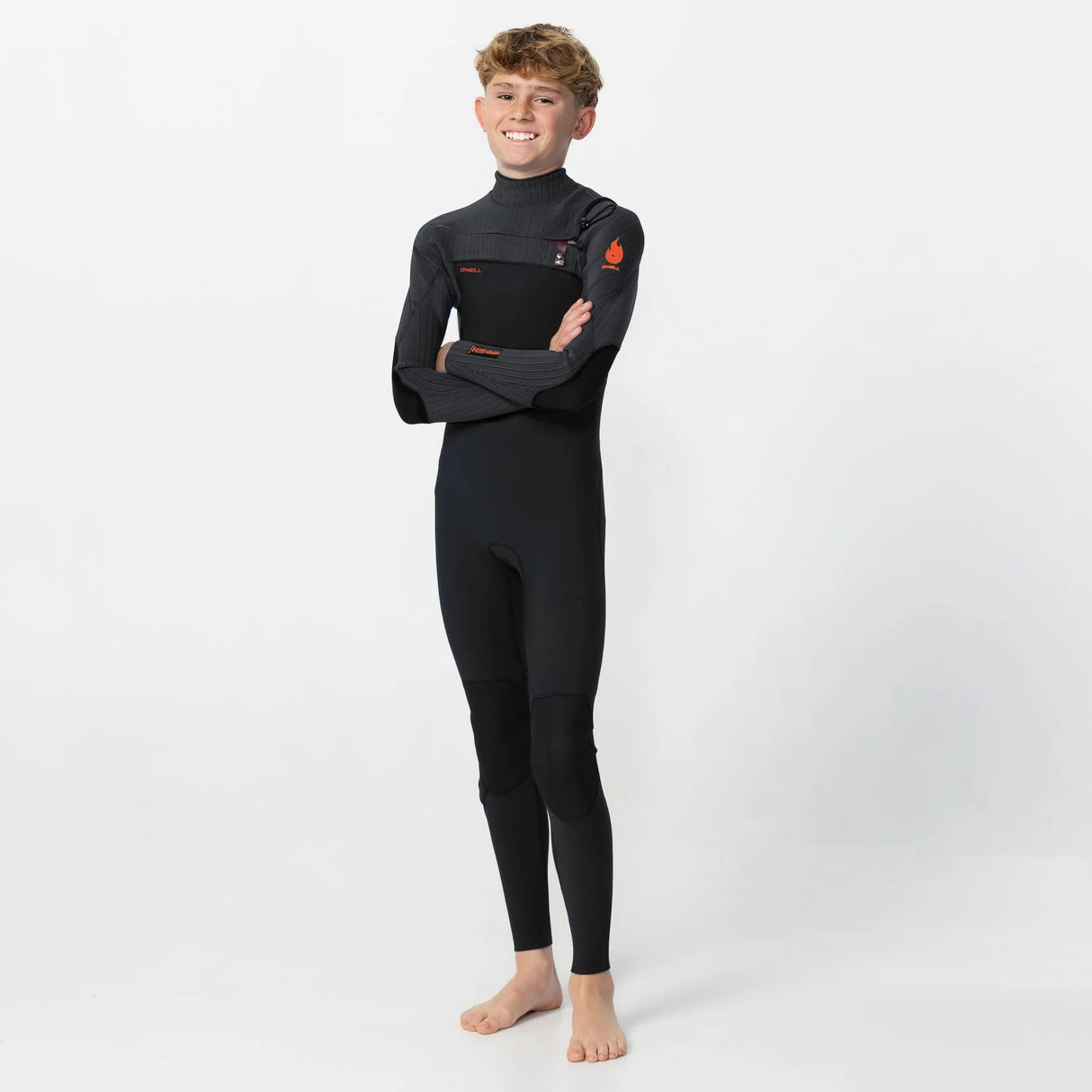 Youth HyperFire 4/3mm Steamer Chest Zip